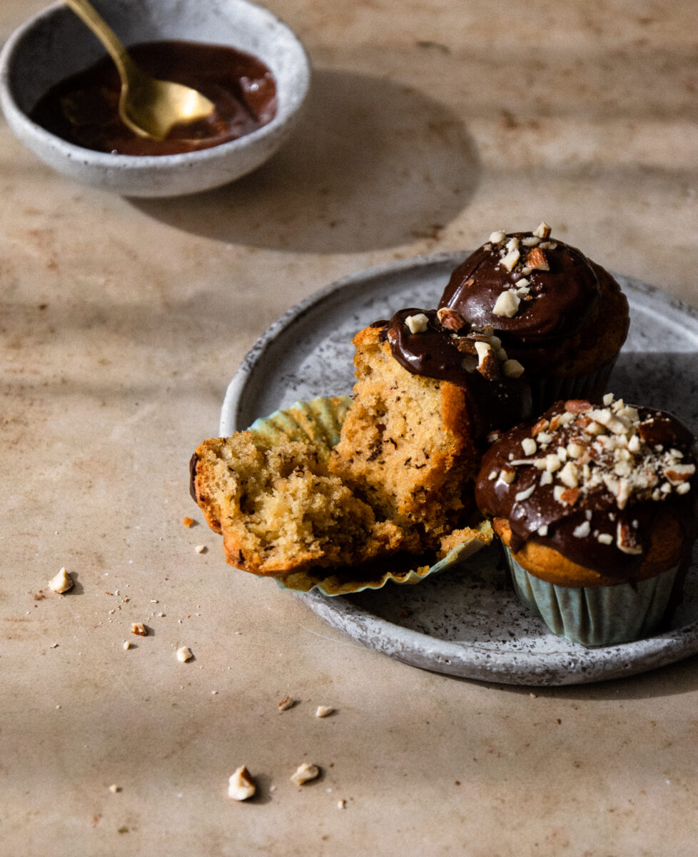 Bezglutenowe wegańskie muffinki bananowe Foodie Essentials